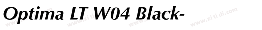 Optima LT W04 Black字体转换